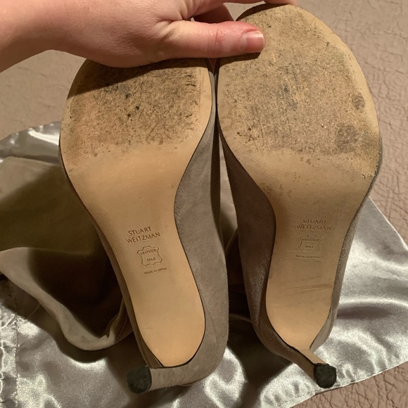 - STUART WEITZMAN Suede Knee High Boots - Picture 3 of 5